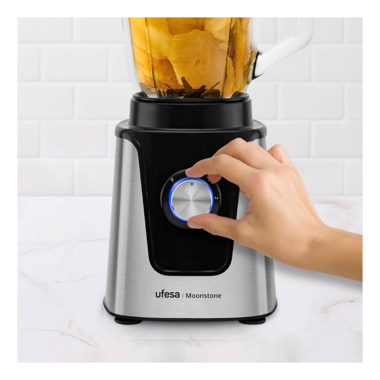UFESA Moonstone Blender 1500 Watts Silver/Black