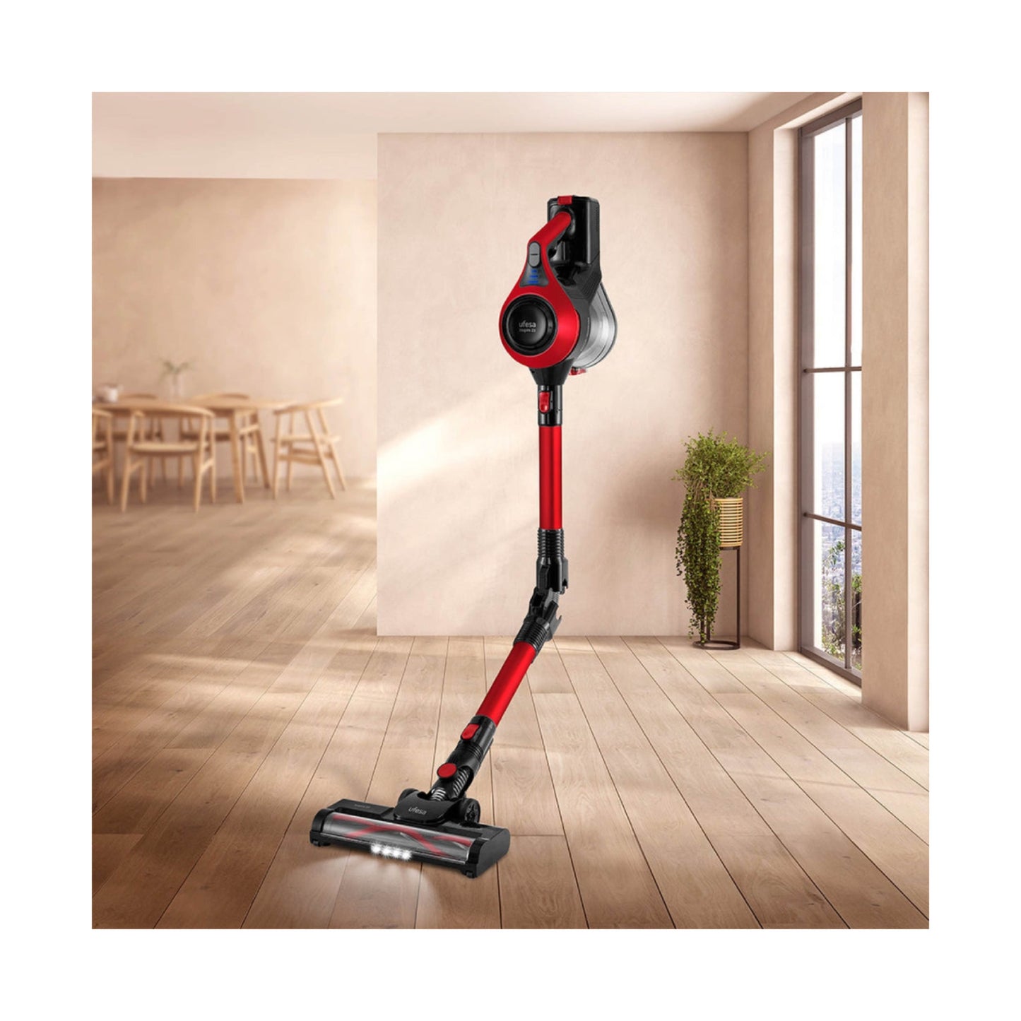 UFESA KALAHARI Cordless Stick Vacuum Cleaner Black / Red