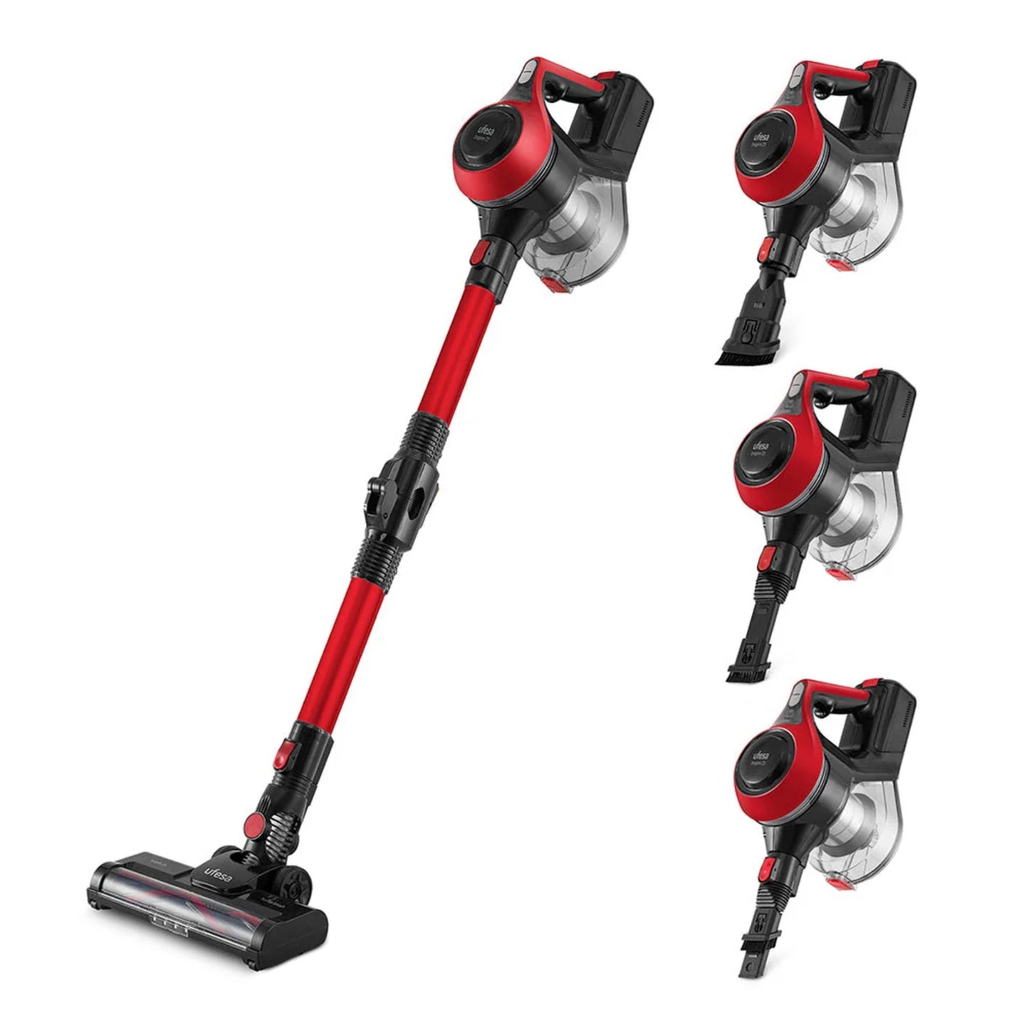 UFESA KALAHARI Cordless Stick Vacuum Cleaner Black / Red
