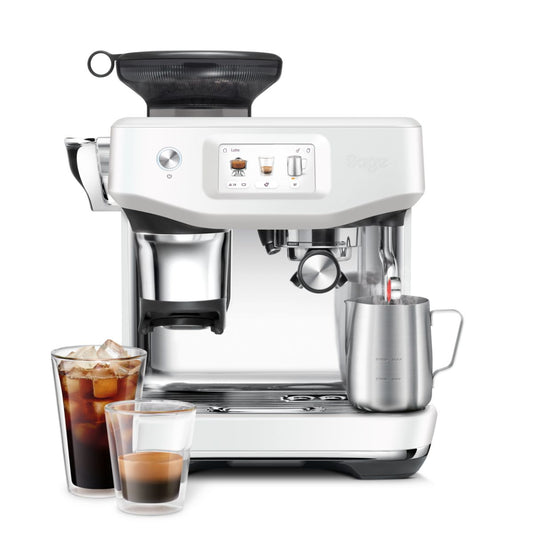 SAGE The Barista Touch™ Impress Semi‑Automatic Espresso Machine Sea Salt
