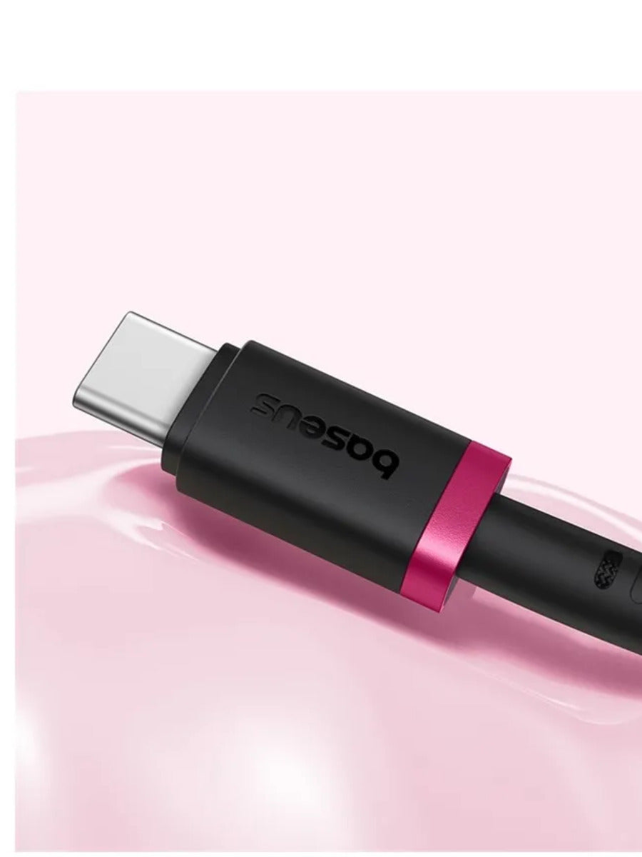 Baseus Cable USB-C to USB-A Dura Series Braided 1.0m Black+Red