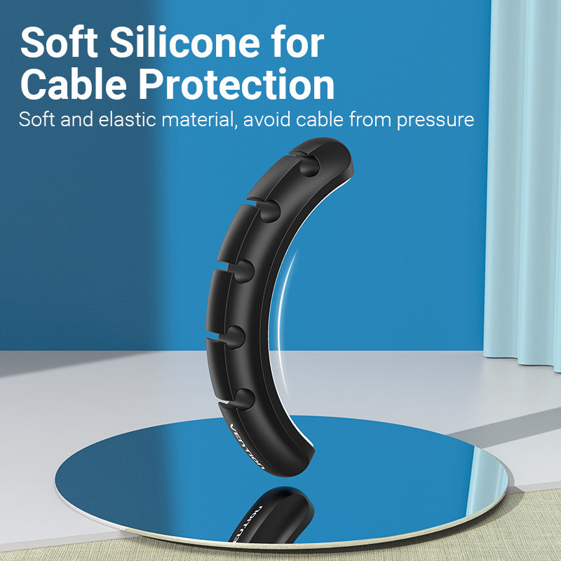 Vention KBRB0 Cable Organiser 5 Ports Desktop Cable Manager 6mm