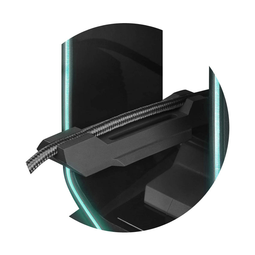 LC-HUB-HEAD-BUNGEE USB HUB & HEADPHONE HOLDER LC-POWER
