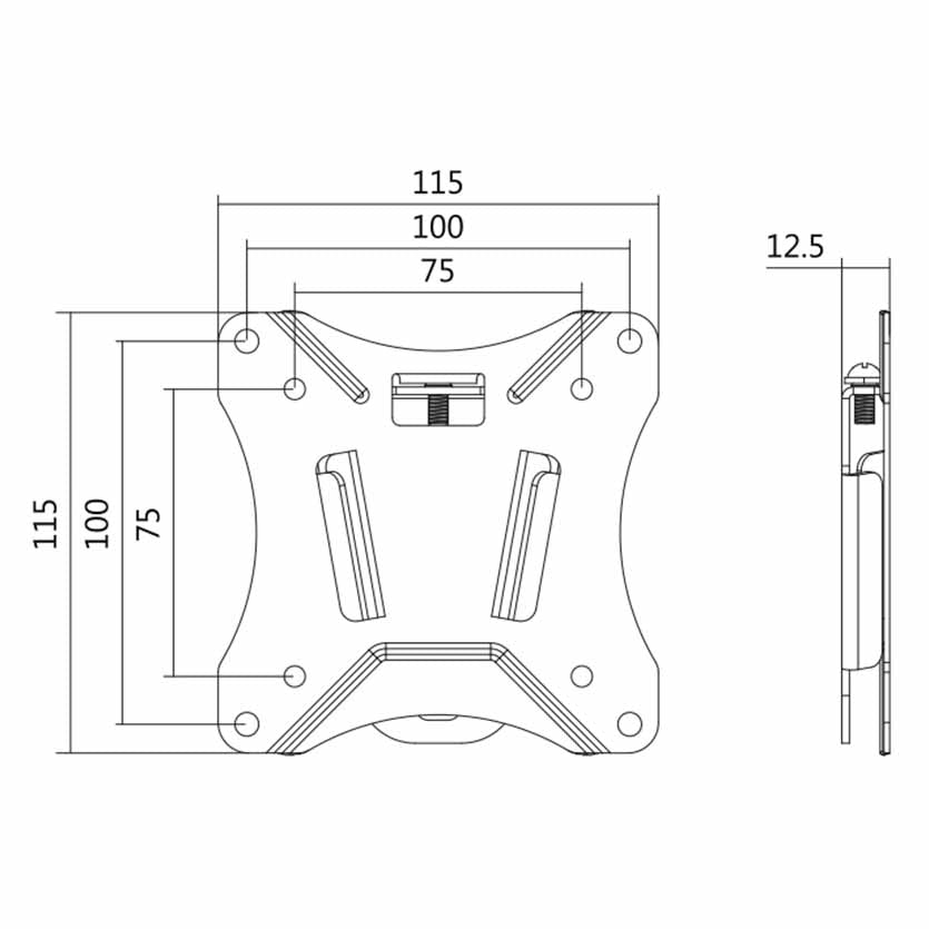 LOGILINK BP0073 TV WALL MOUNT FIX., 13-27″, MAX.25KG