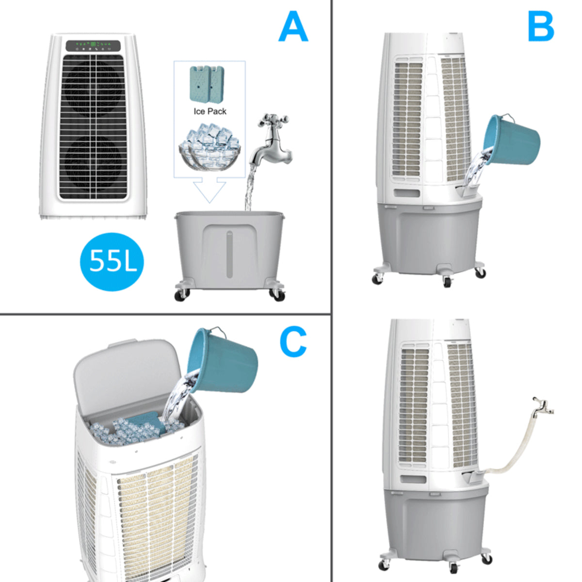 CRYSTAL AIR DF-AF8188C Air Cooler
