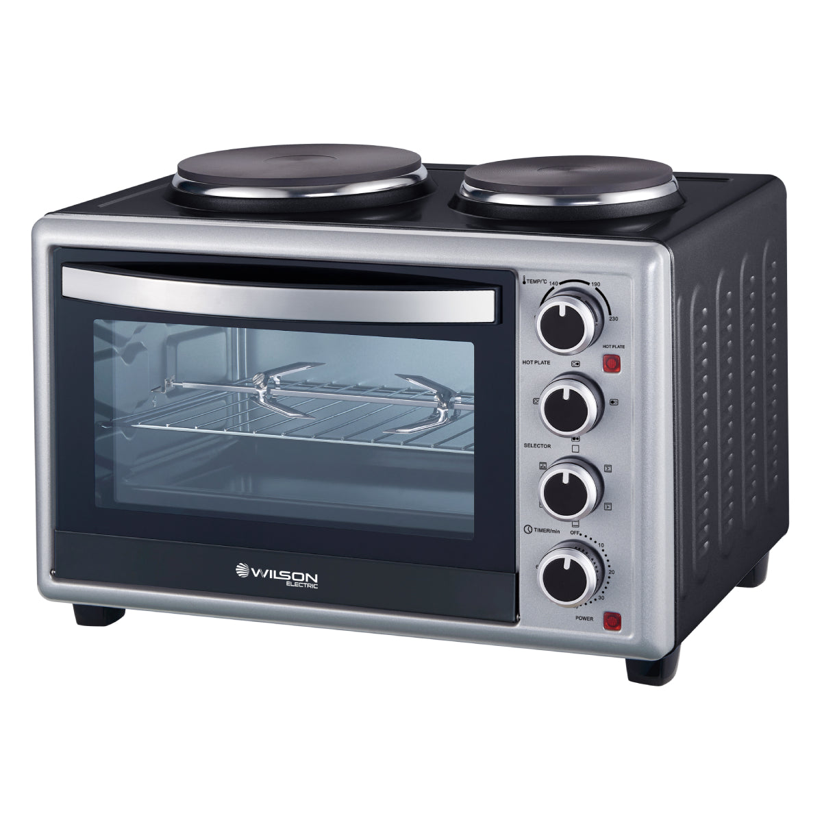 WILSON WFE306KSUK Mini Oven with 2 Hobs