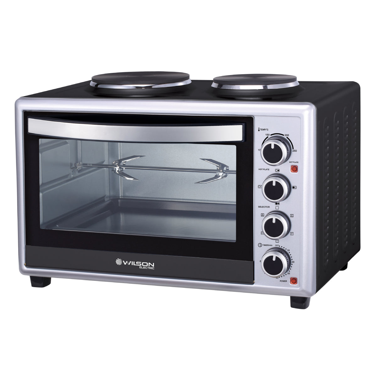 WILSON WFE466KSUK Mini Oven with 2 Hobs