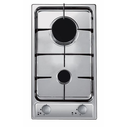 CANDY CDG32/1SPX Gas on Steel Hob, 2 Burner, 30cm