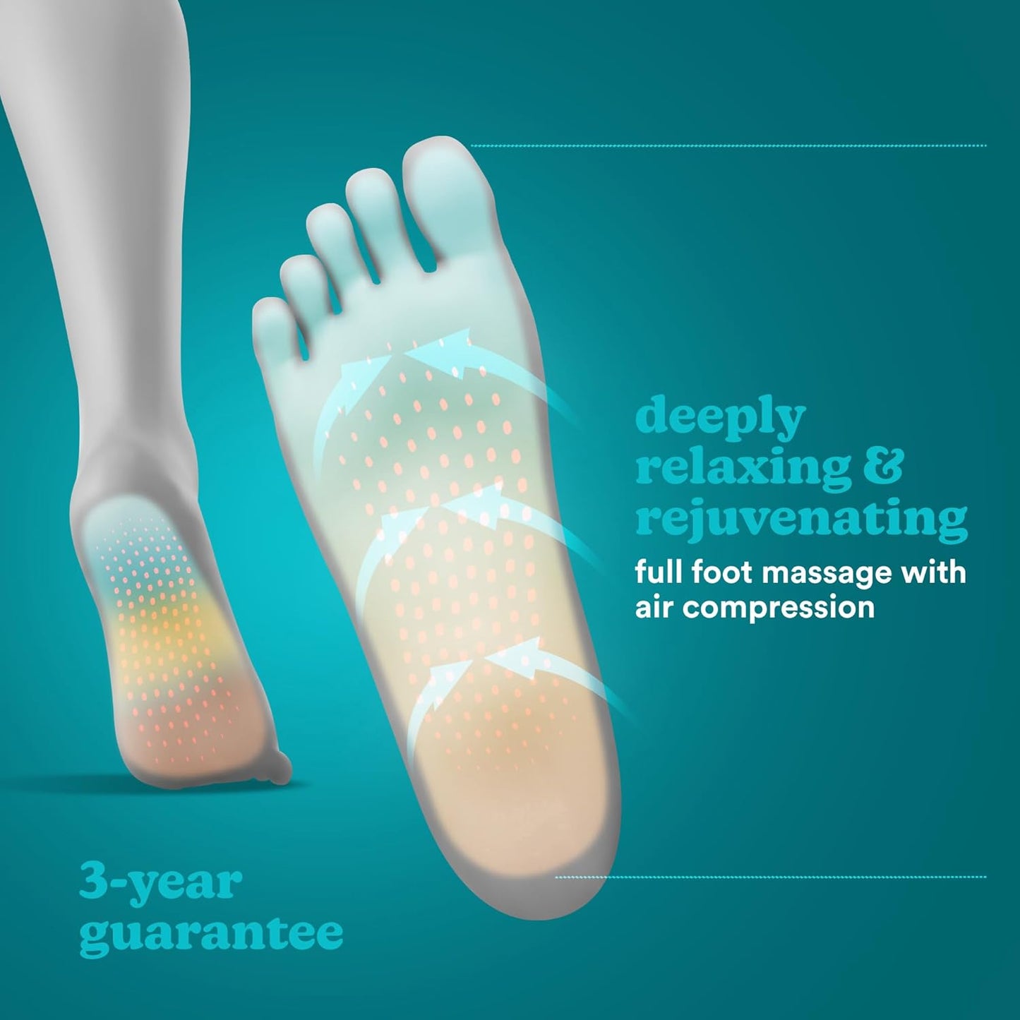 HoMedics Foot Massager Deep Kneading Shiatsu & Air Compression FMS-350HGY