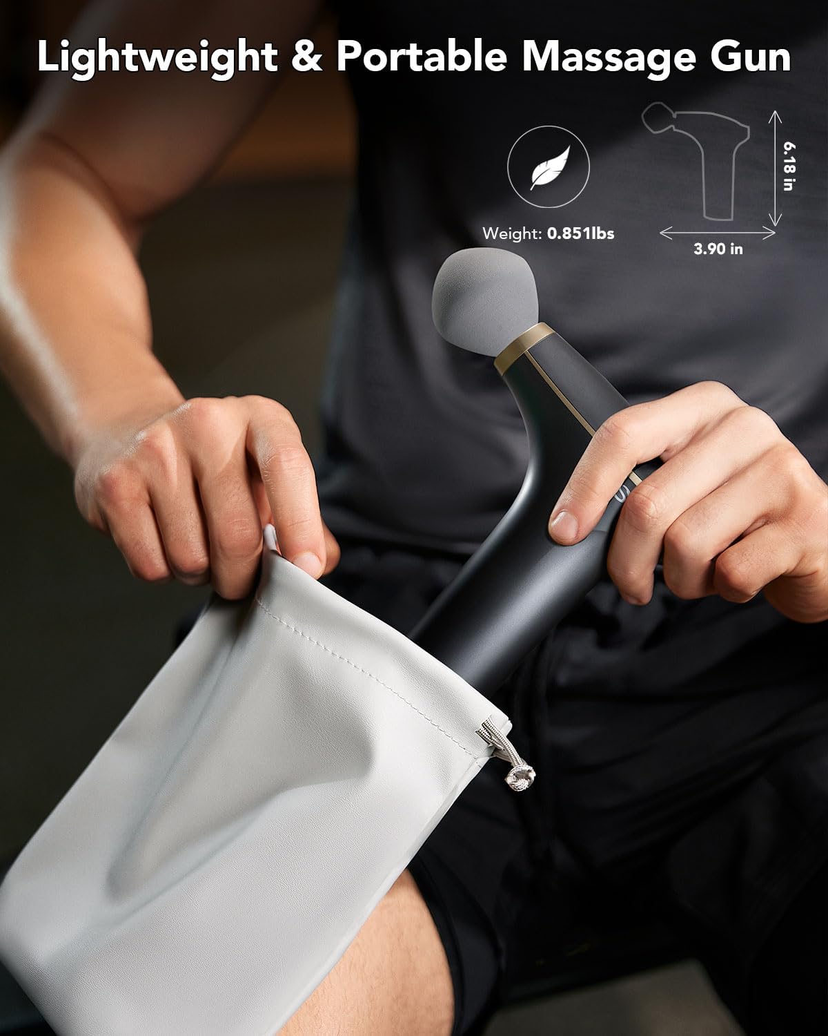 SKG Body Gun Massager 600-3200 RPM & LED Display FS700