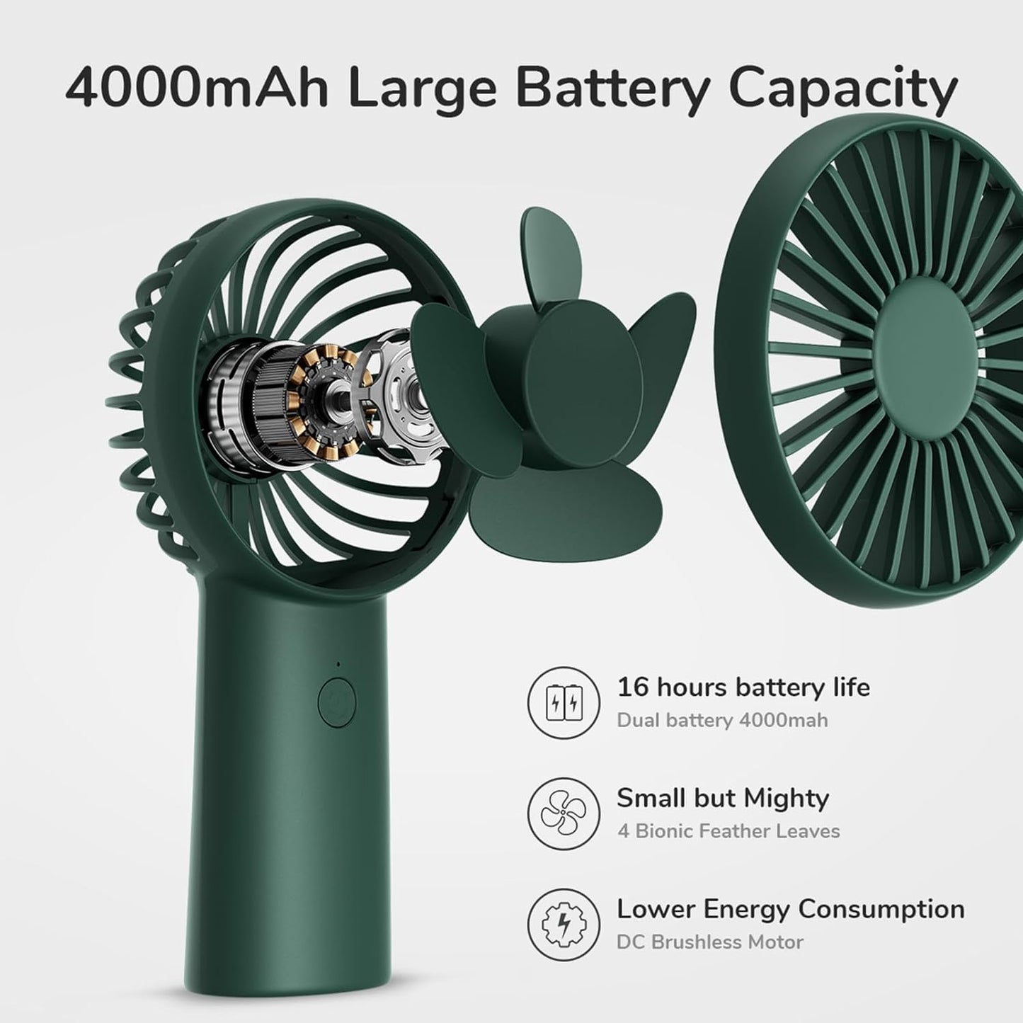 Jisulife Portable Personal Fan FA20X White