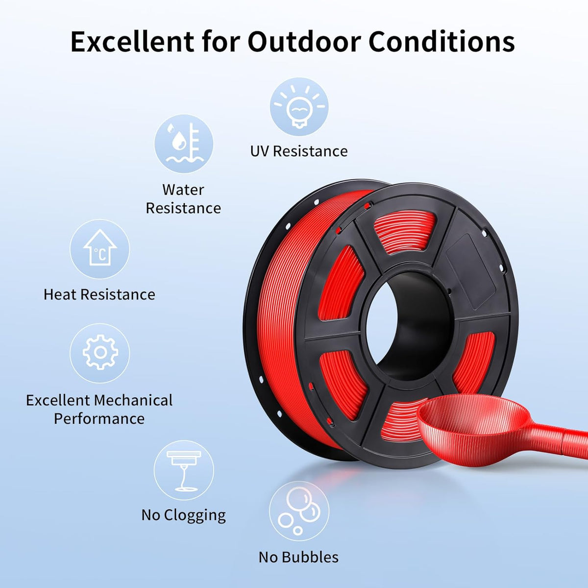 Anycubic ASA Filament Red 1Kg
