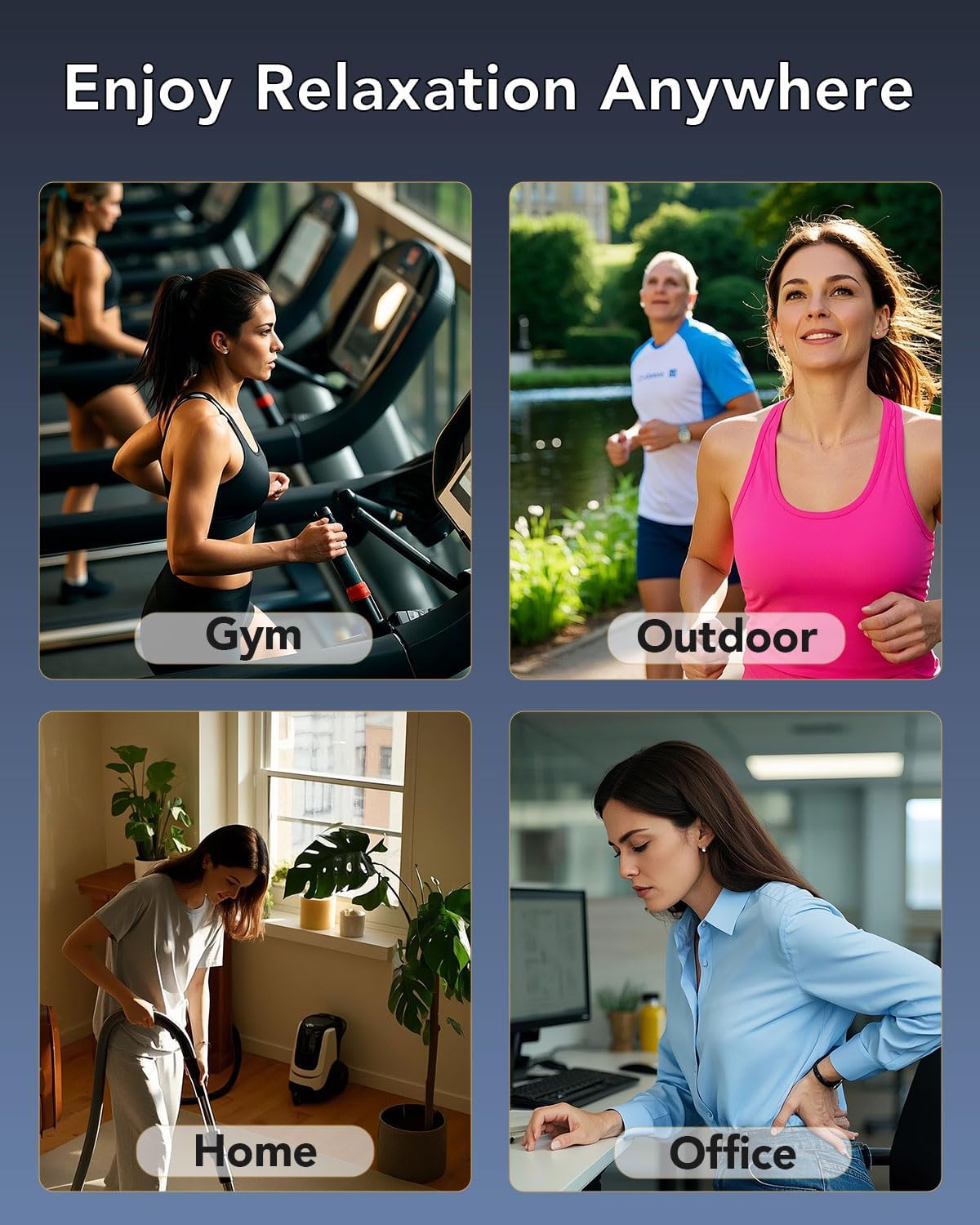 SKG Body Gun Massager 600-3200 RPM & LED Display FS700