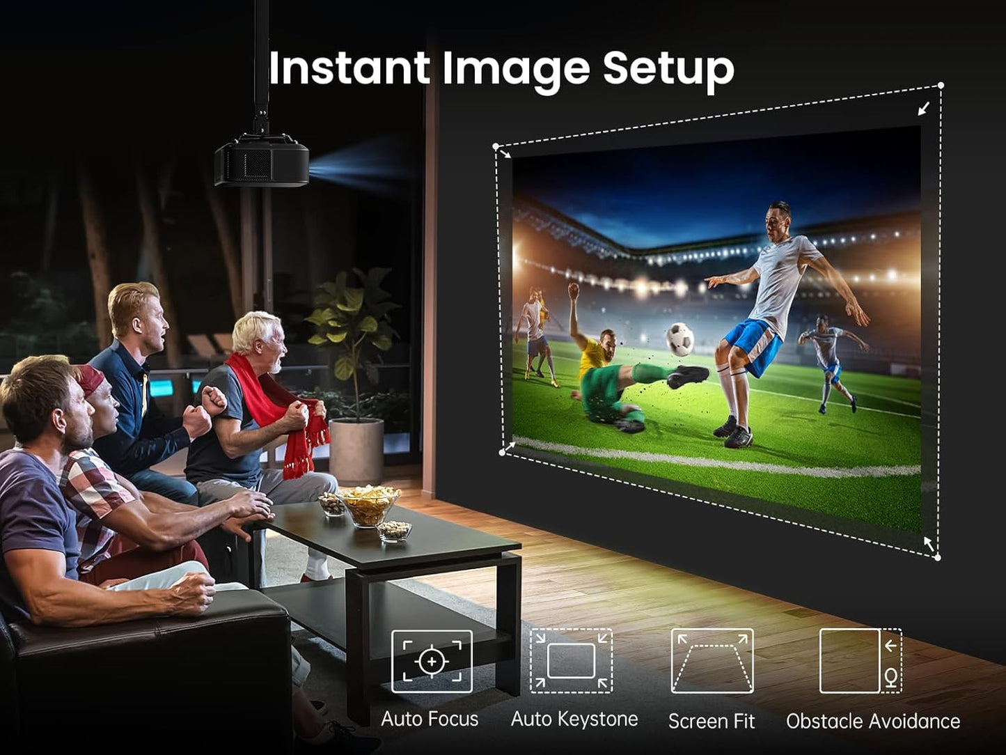 Yaber K3 Full HD Smart Google TV Projector Alexa WiFi6 BT/NFC 30W JBL Sound 1600 Ansi