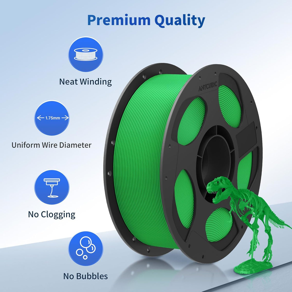 Anycubic PLA Basic Filament Texture Green 1Kg