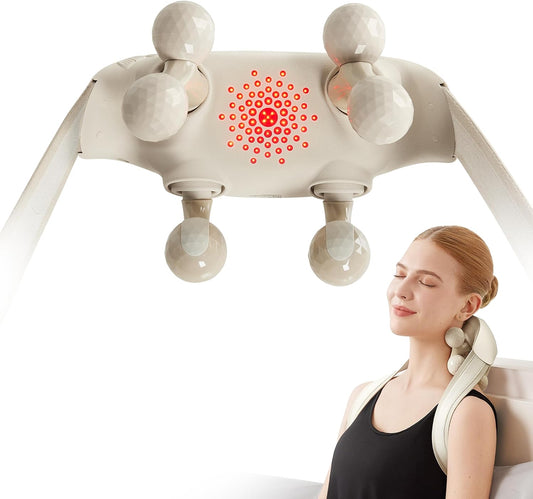 SKG H7-Ultra Neck & Shoulder Massager with White Massage Heads