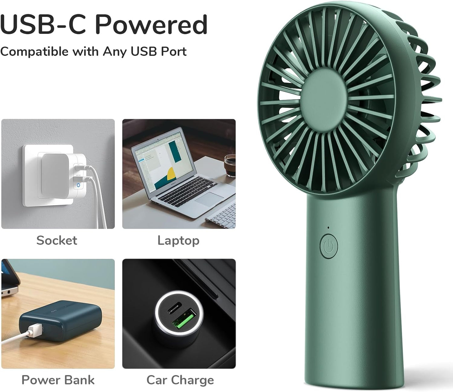 Jisulife Portable Personal Fan FA20X White