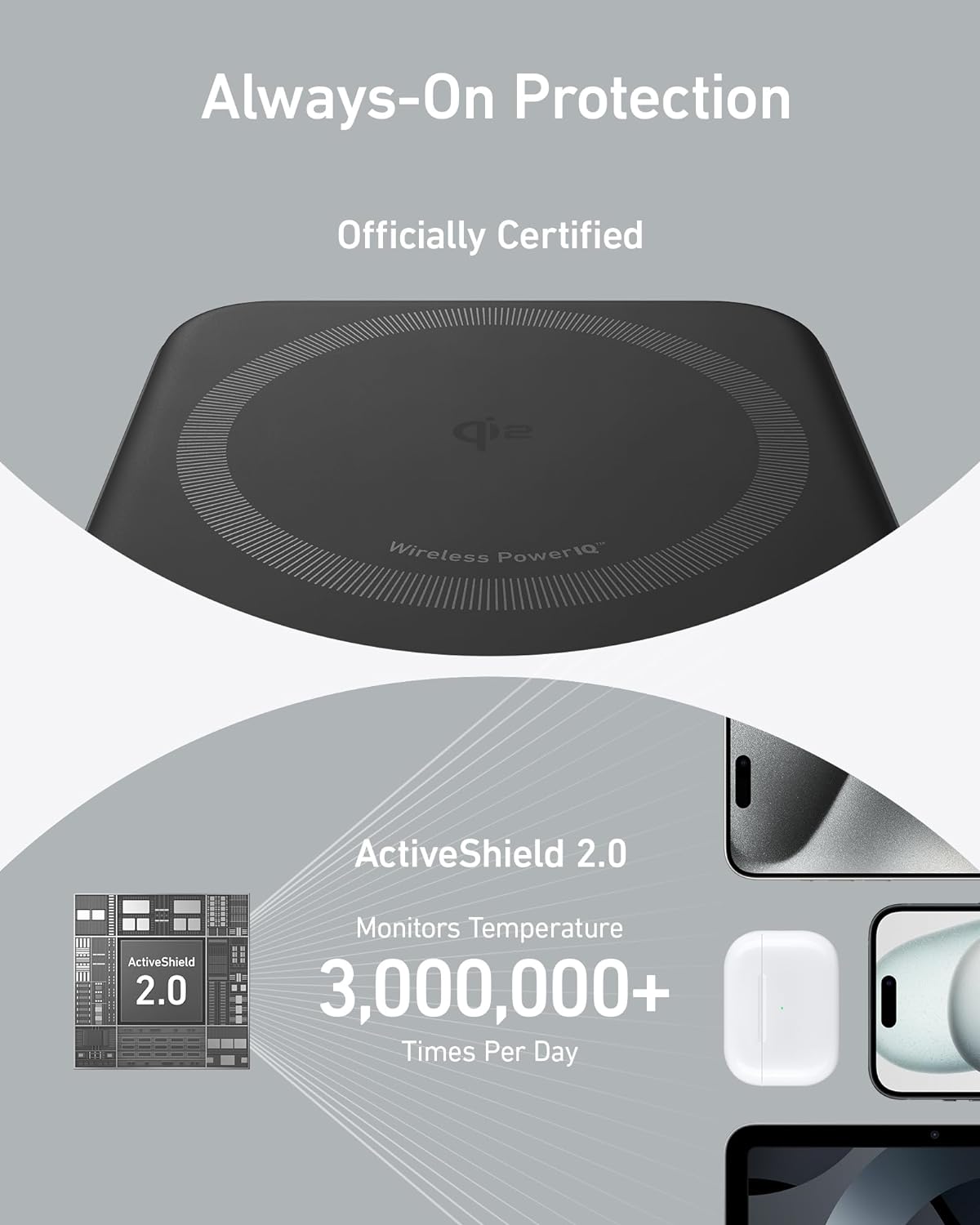 Anker Mobile Powerbank 10000 MagGo 633 Wireless 15W, with 27W USB C Black