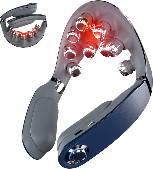 SKG  G7 Pro-Fold Neck Massager Pulse-Heat-APP-Multiple Heads