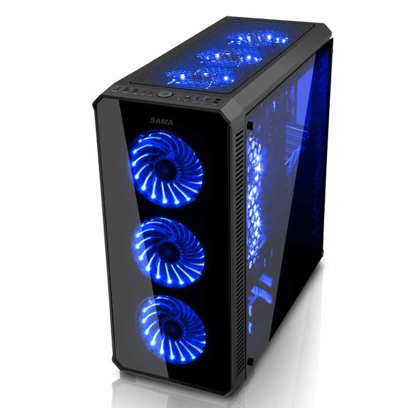 SAMA, VANGUARD FULL TOWER TEMPERED GLASS PC CASE