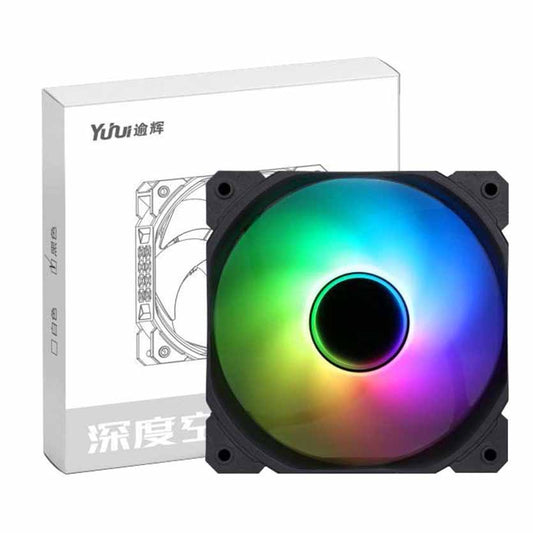 SAMA FRGB-BK 120mm BLACK FAN FIXED RAINBOW INFINITY MIRROR