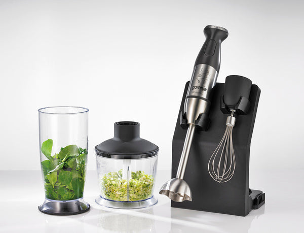 Gorenje HBC807QB Kitchen Blender Hand Mixer & Chopper 800W + Stand Black