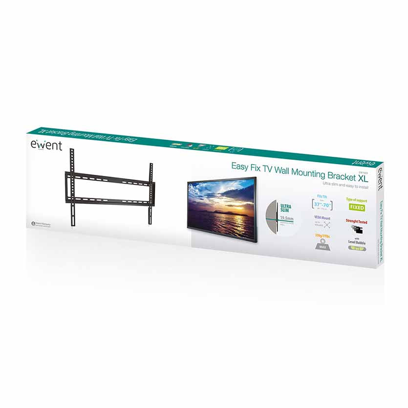 EWENT EW1503 TV & MONITOR WALL MOUNT FIX UPTO 70″ MAX.35KG FLAT