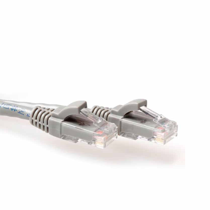 ACT IB3052 0,25m Cat6A GREY U/UTP PATCH CBL SNAGLESS W/RJ45 CONNECTORS