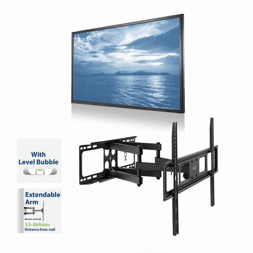 ACT, AC8355 TV & MONITOR WALL MOUNT PIVOT UPTO 70″, MAX.40KG