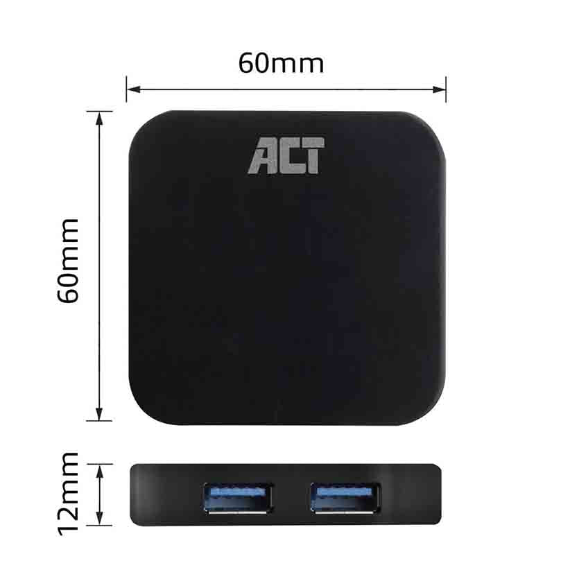 ACT, AC6305 USB HUB3.0 4-PORT 10W W/PSU