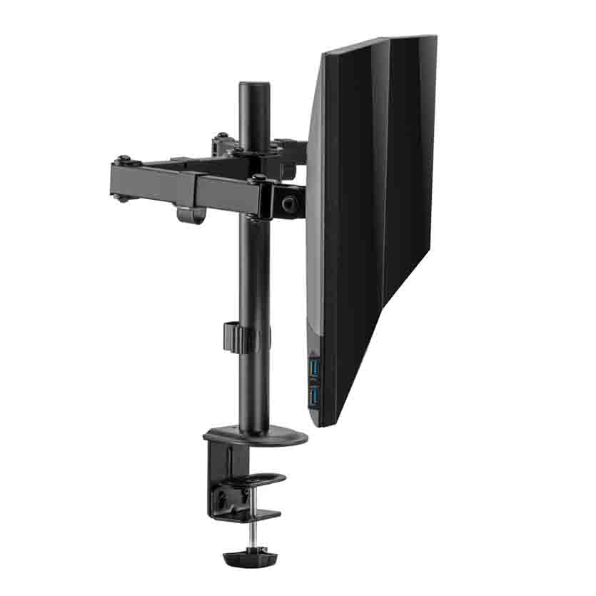 LC-POWER LC-EQE-A32B-D DUAL MONITOR ARM FOR 17”-32” 9KG max. PER ARM BLACK
