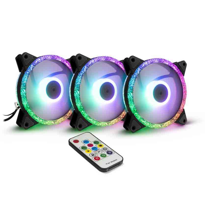 ARGUS RS-07 KIT – FAN SET 3x 120mm ARGB RF