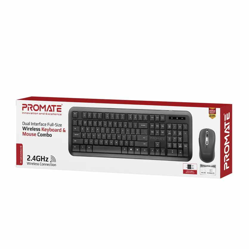 PROMATE PROCOMBO-6.BK/EN COMBO WIRELESS FULL SIZE INTERFACE DUAL