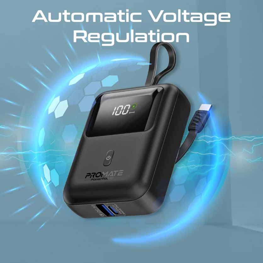 PROMATE POWERPOD-10.BLACK 10000mAh COMPACT POWERBANK 35W