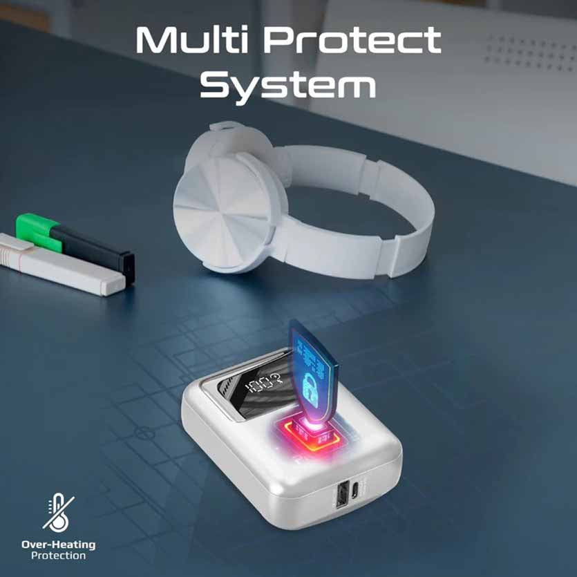 PROMATE POWERPOD-10.WHITE 10000mAh COMPACT POWERBANK 35W