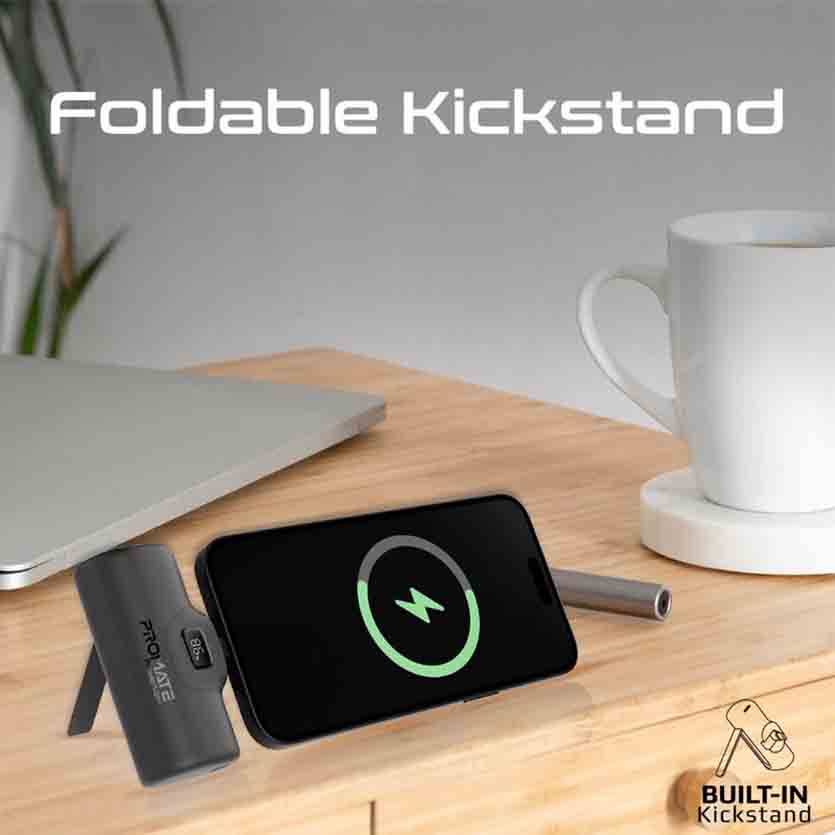 PROMATE POWERUP-I.BLACK 5000mAh COMPACT FAST POWERBANK