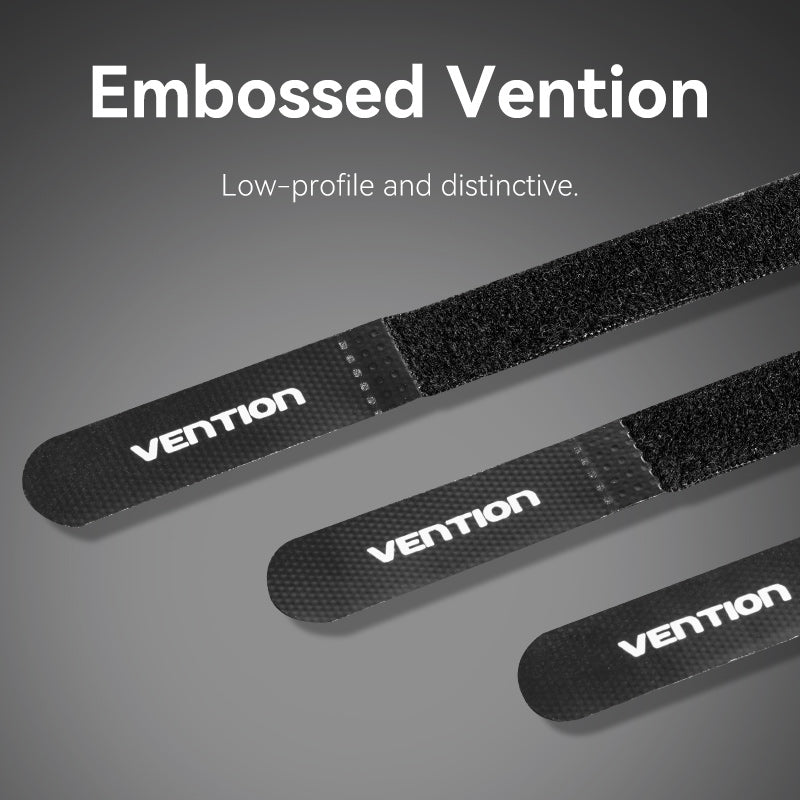 Vention KANB0-10 Cable Organiser Hook & Loop Cable Tie 120mm 10 Pcs