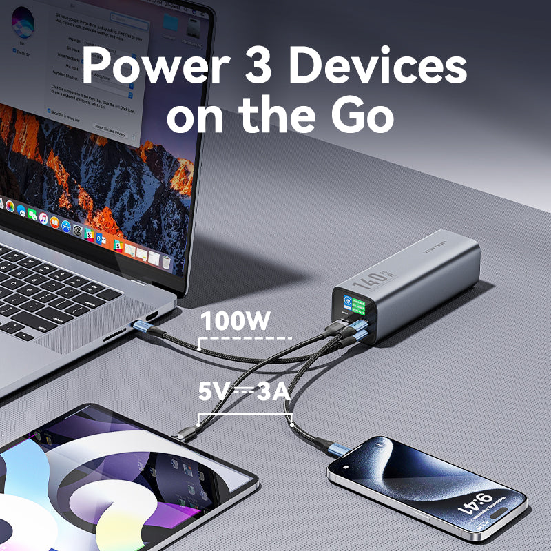 Vention Powerbank 27000mAh 140W 3xUSBC+USB-A FHVH0