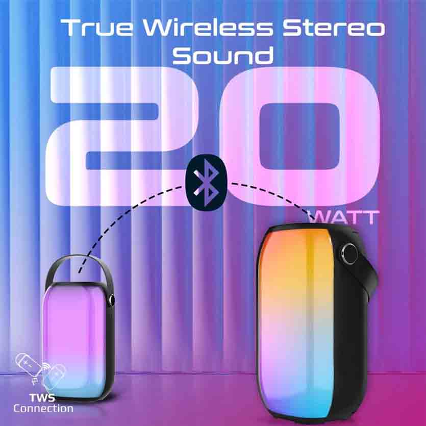 PROMATE SPECTRO-20 BT V5.3 SPEAKER LUMISOUND RGB 20W