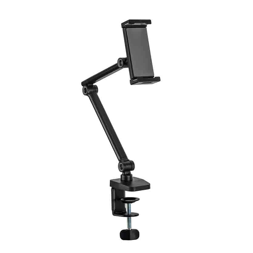 INLINE 55721S TABLE HOLDER WITH TABLE CLAMP, UP TO 12.9”, BLACK