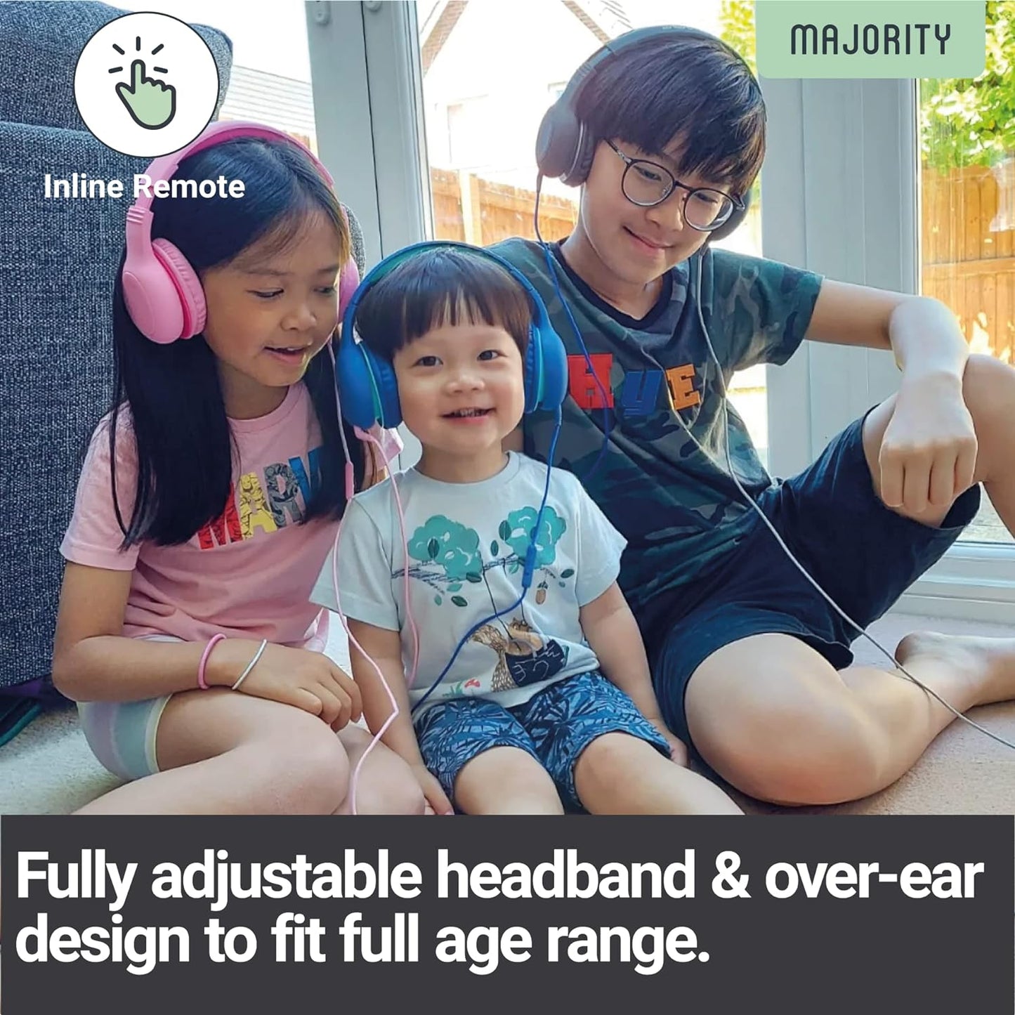 Majority SUPERSTAR Kids Over Ear Headphones Pink