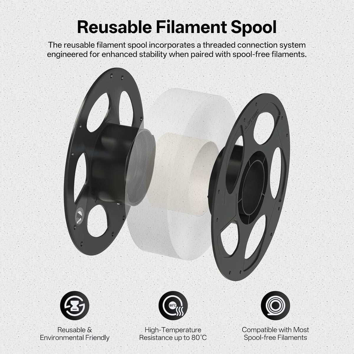 Anycubic PLA Filament Marble White 1Kg