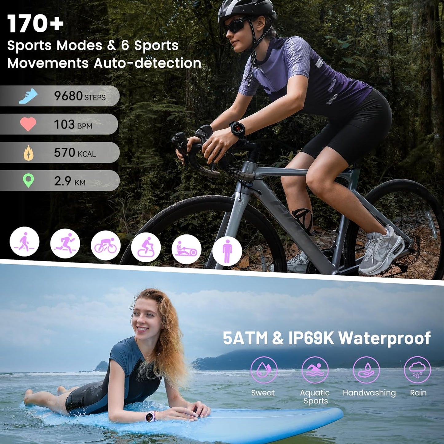 Kospet TANK S2 Rugged Smartwatch GPS Silicone Black