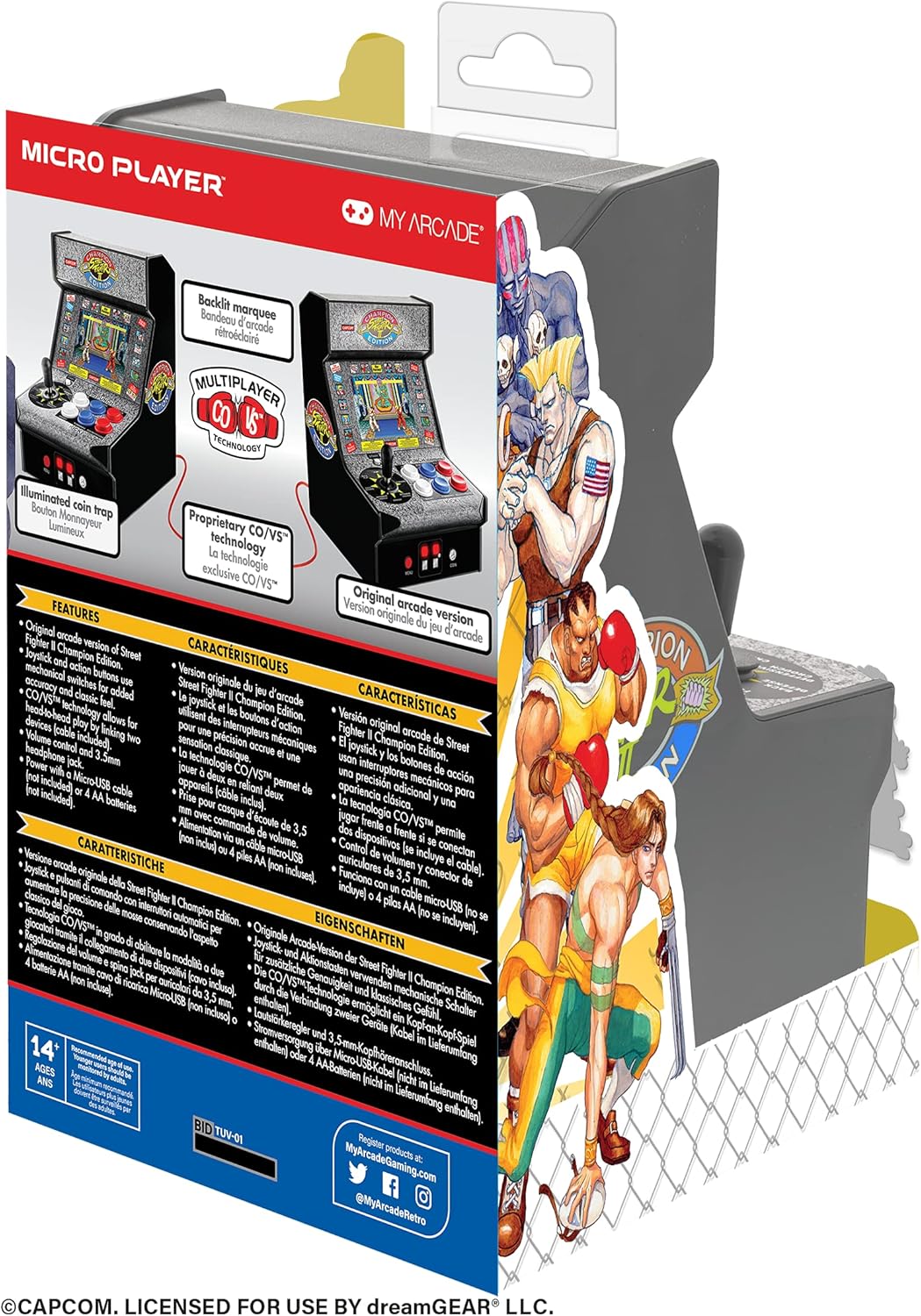 My Arcade MICRO PLAYER STREET FIGHTER II CHAMPION EDITION