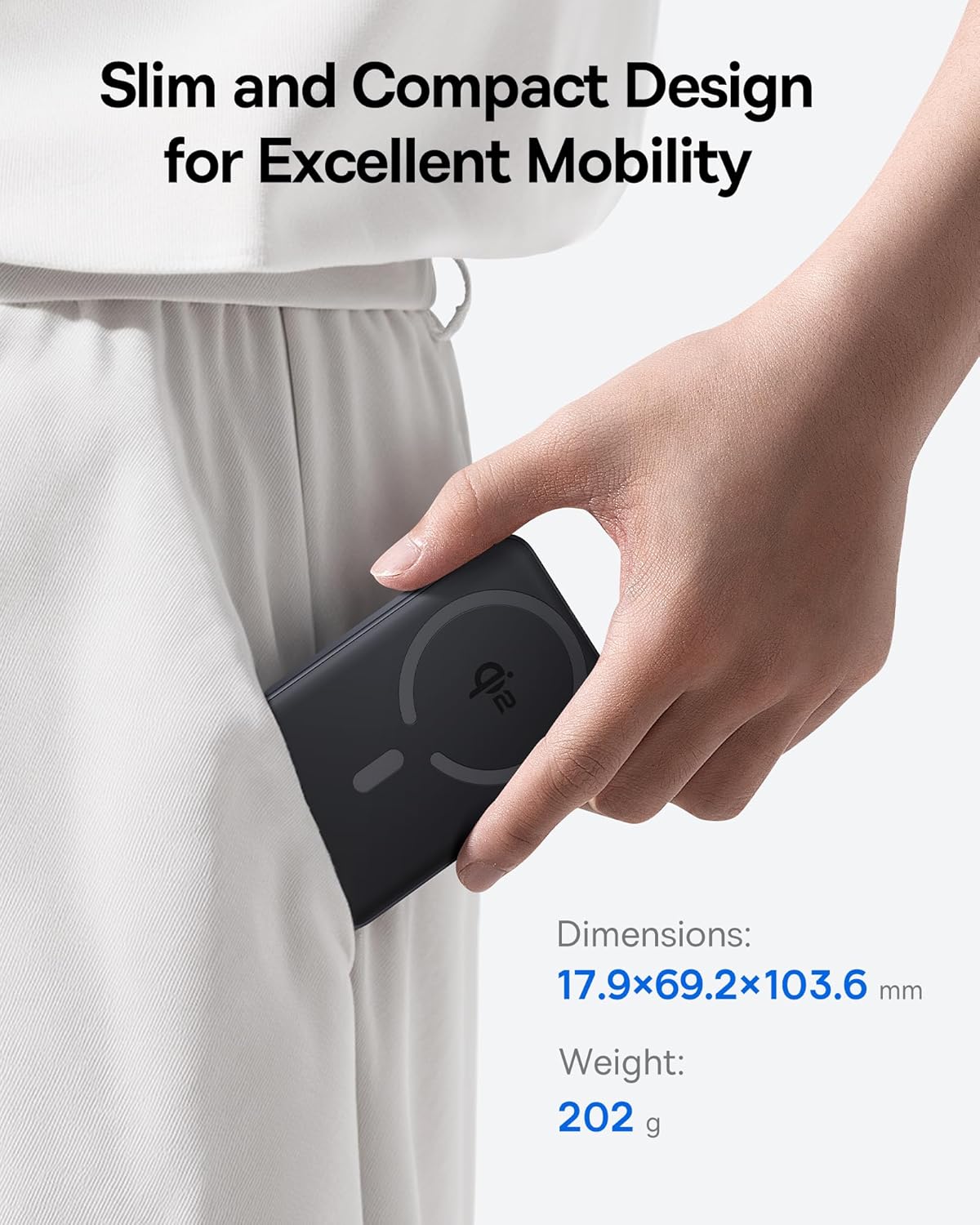 Baseus Powerbank Qi2 EnerFill FM12 Wireless 22.5W 10000mAh Black