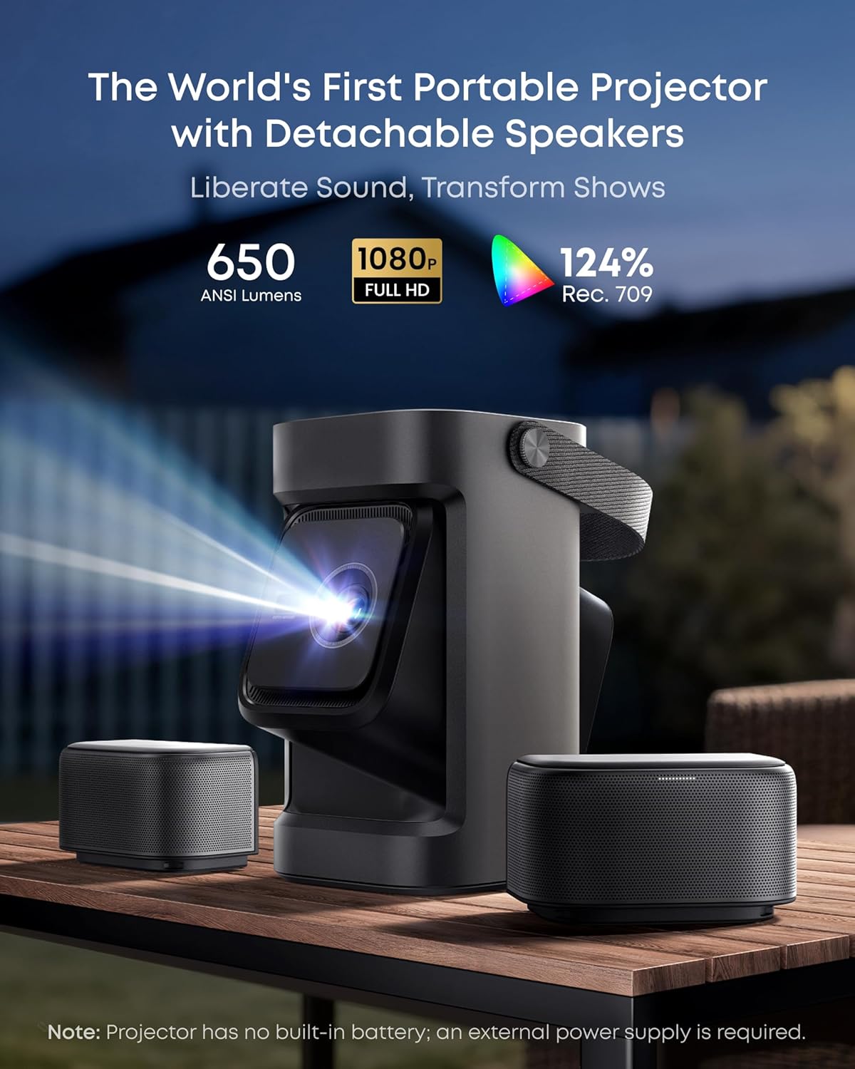 Anker Nebula PX P1 Mini Portable Android 1080p Projector 650 ANSI