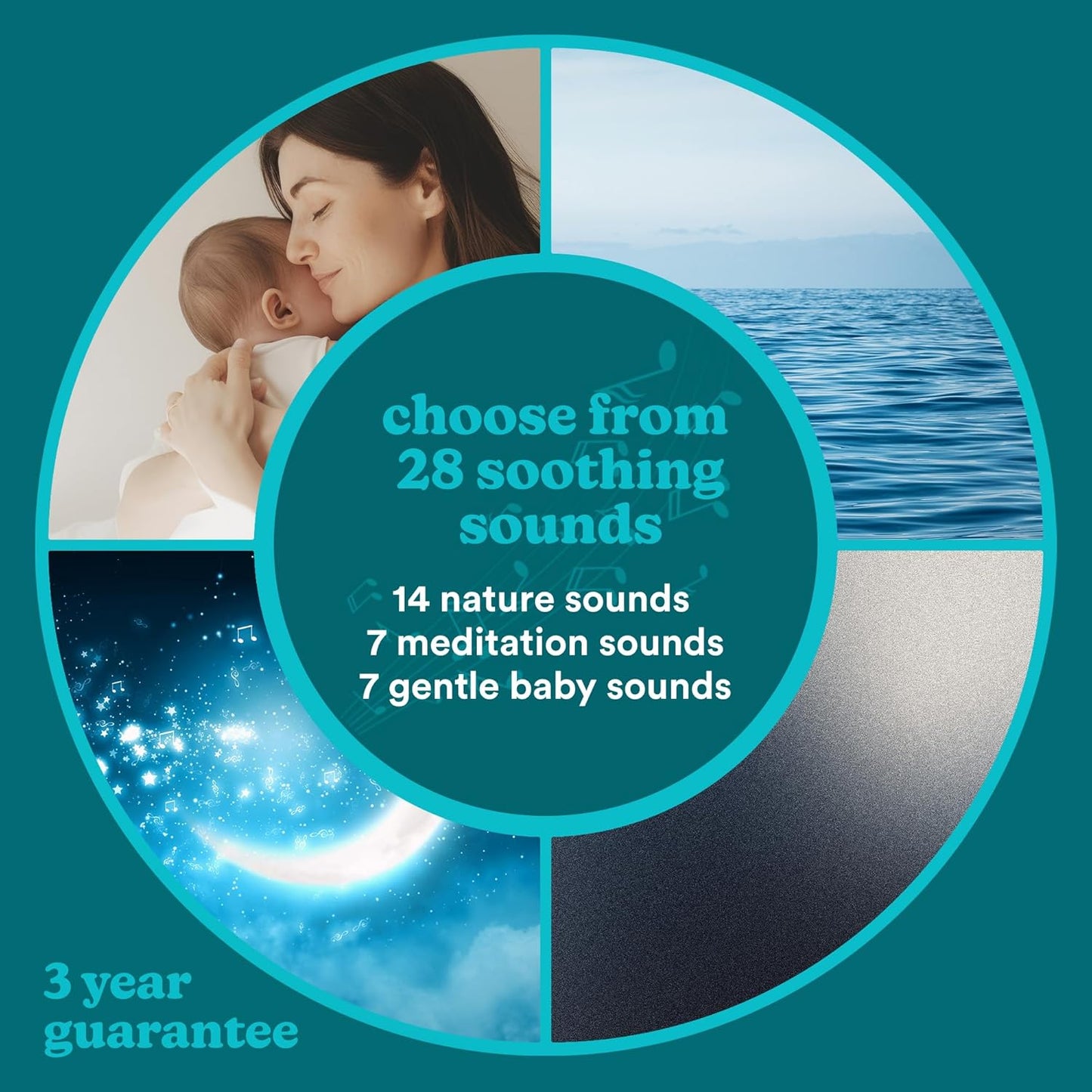 HoMedics SS-2700WH Sound Sleep Aura Speaker