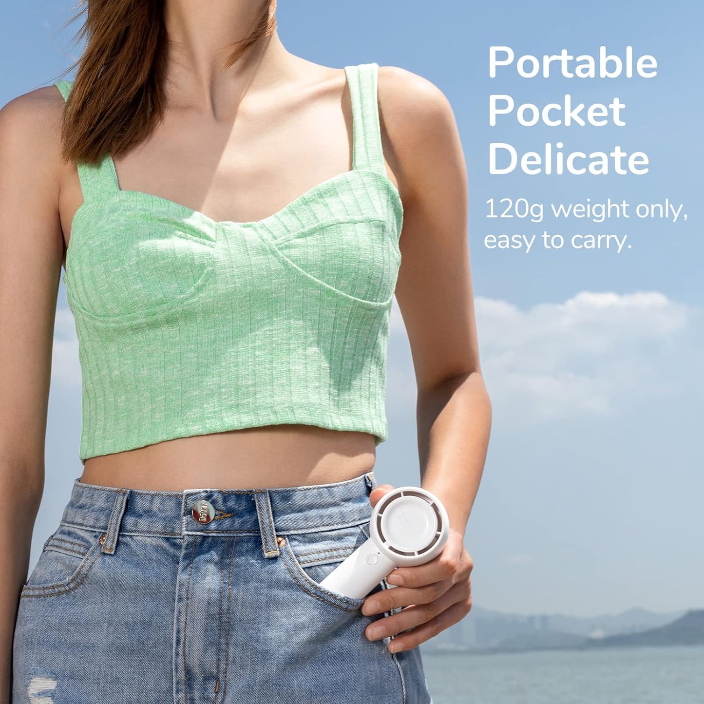 Jisulife FA42 Portable Personal Fan White