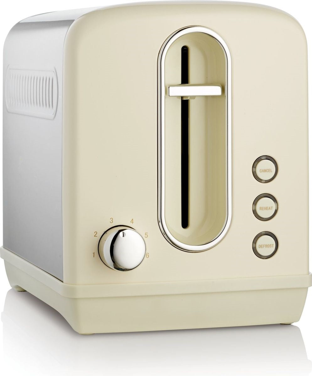 Gorenje T1100CLI Kitchen Toaster 850W 2 Slots 6 Heating Levels Ivory Metal
