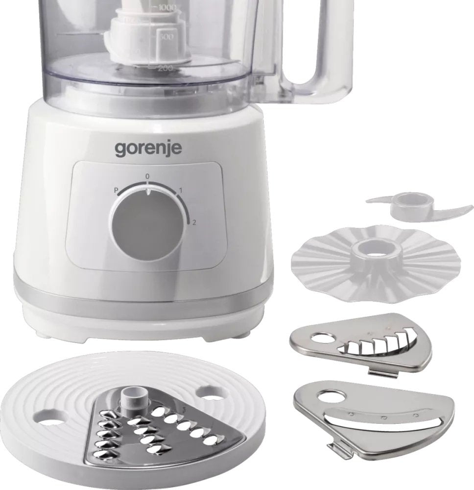 Gorenje Kitchen Blender Food Processor 800W with 5 attachments SB801W White/Inox